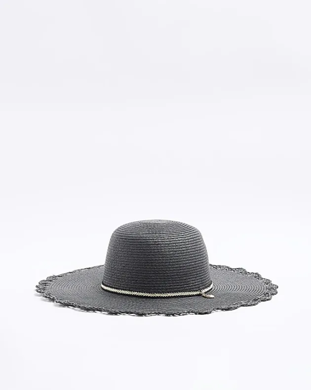 River Island straw beaded hat< Accessories
