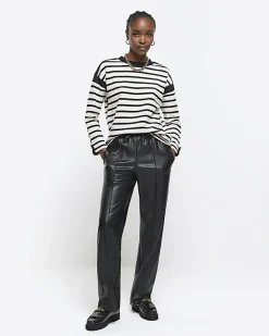 River Island stripe long sleeve sweatshirt< Loungewear