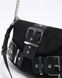 River Island suedette buckle shoulder bag< Bags, Purses & Luggage