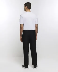 River Island tapered fit plisse smart trousers< Matching Sets