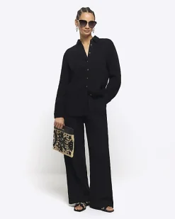 River Island textured long sleeve shirt< Co-ord Sets