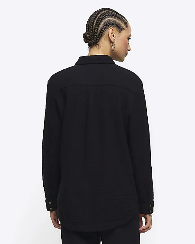 River Island textured long sleeve shirt< Co-ord Sets