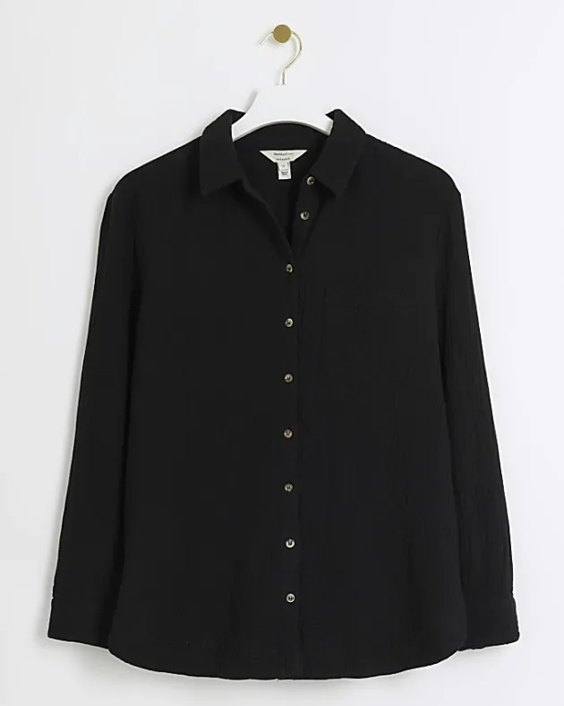 River Island textured long sleeve shirt< Co-ord Sets