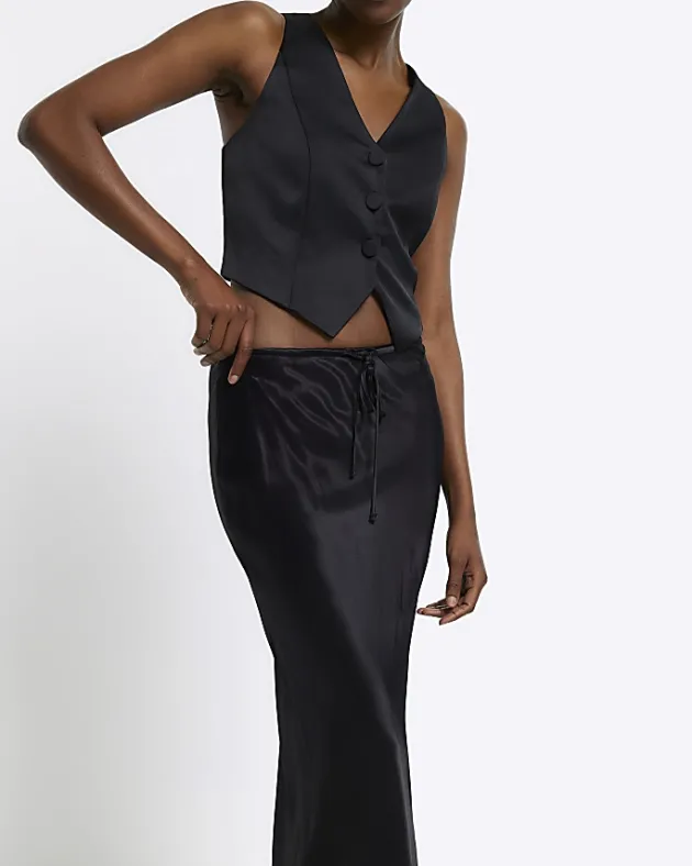 River Island tie waist midi skirt< Skirts
