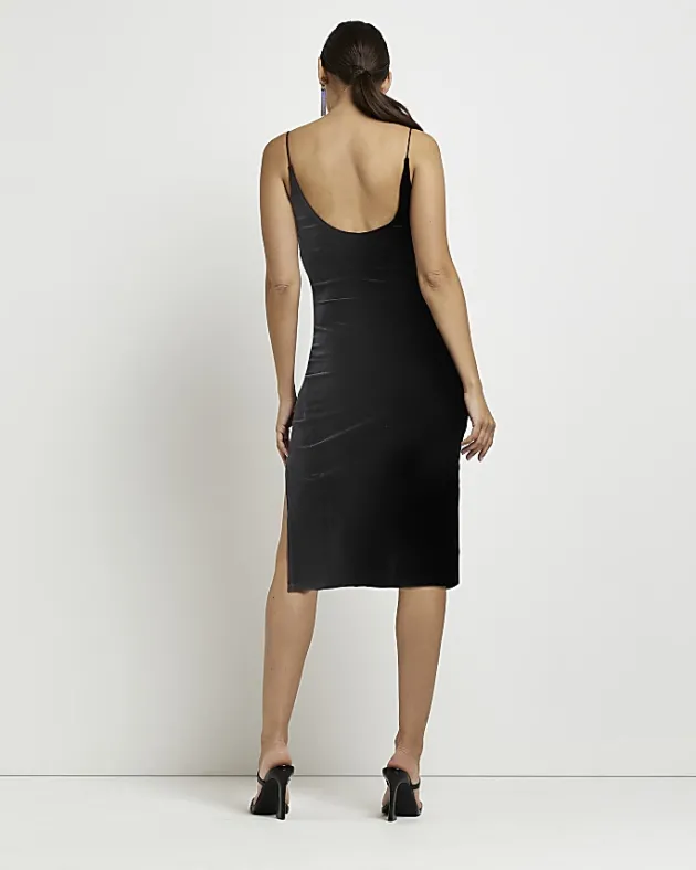 River Island velvet maternity bodycon midi dress< Maternity