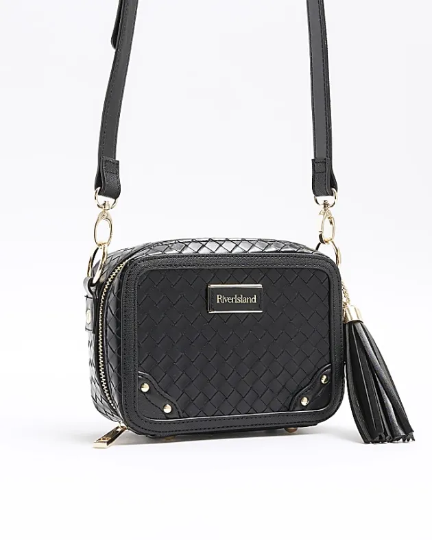 River Island weave oval cross body bag< Bags, Purses & Luggage