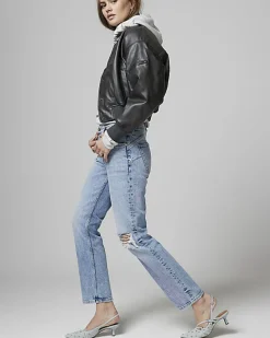 River Island bum sculpt slim straight ripped jeans< Jeans
