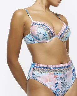 River Island diamante high waisted bikini bottoms< Swimwear & Beachwear