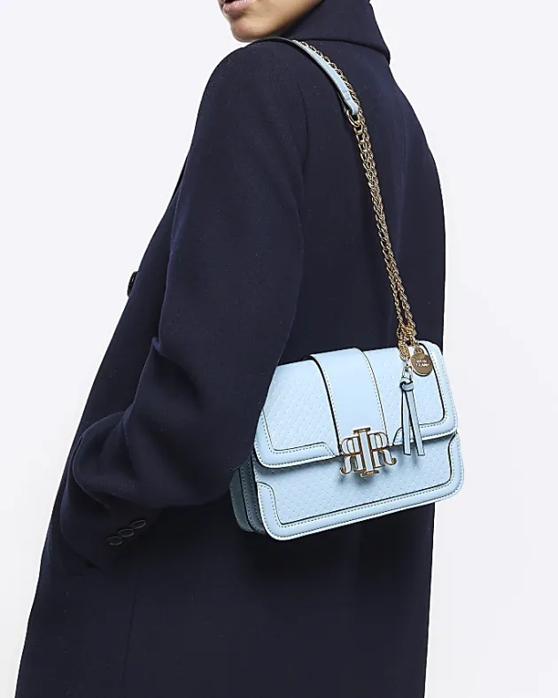 River Island embossed woven satchel bag< Bags, Purses & Luggage