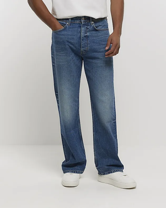 River Island faded baggy jeans< Jeans