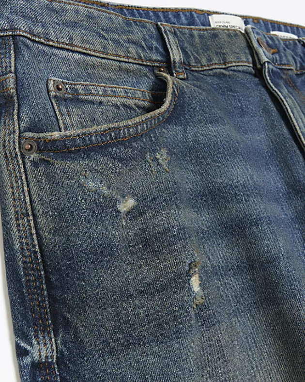 River Island faded tapered fit jeans< Jeans