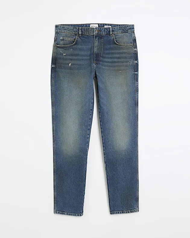River Island faded tapered fit jeans< Jeans