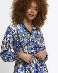 River Island floral belted mini shirt dress< Dresses