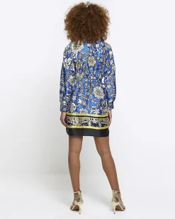 River Island floral belted mini shirt dress< Dresses