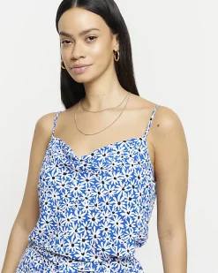 River Island floral cowl neck cami top< Co-ord Sets