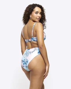 River Island fuller bust embellished bikini top< Swimwear & Beachwear