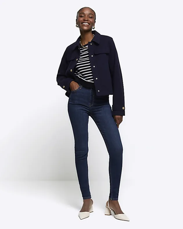 River Island high waist bum sculpt skinny jeans< Jeans