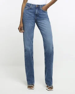 River Island high waist straight leg jeans< Jeans