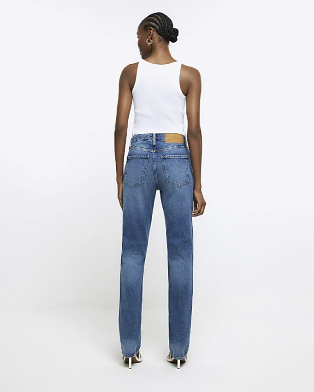 River Island high waist straight leg jeans< Jeans