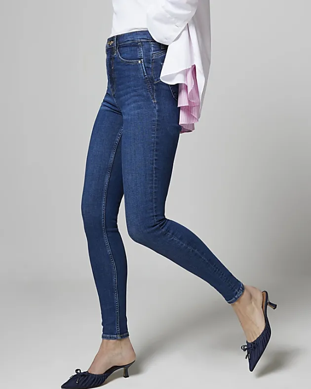 River Island high waisted bum sculpt skinny jeans< Jeans