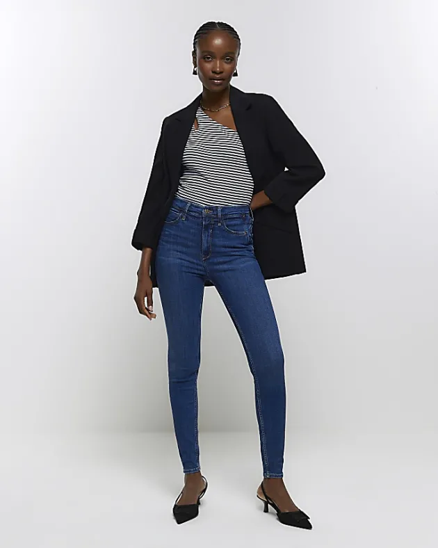 River Island high waisted bum sculpt skinny jeans< Jeans
