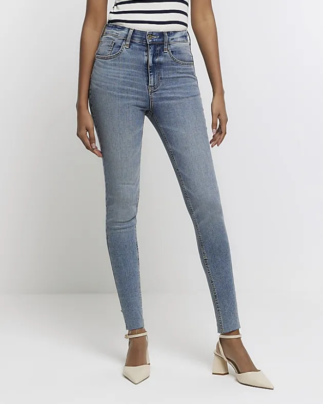 River Island high waisted bum sculpt skinny jeans< Jeans