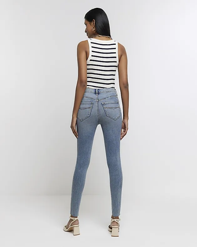 River Island high waisted bum sculpt skinny jeans< Jeans