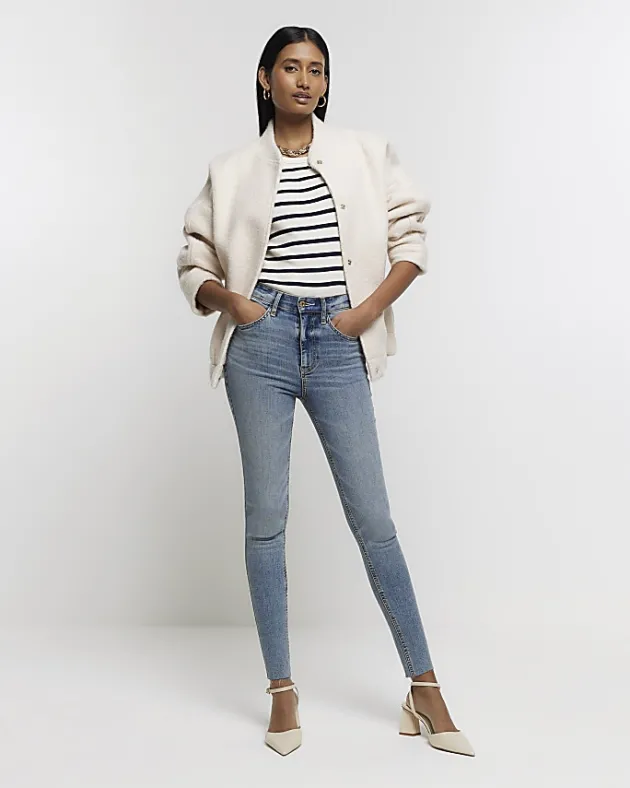 River Island high waisted bum sculpt skinny jeans< Jeans