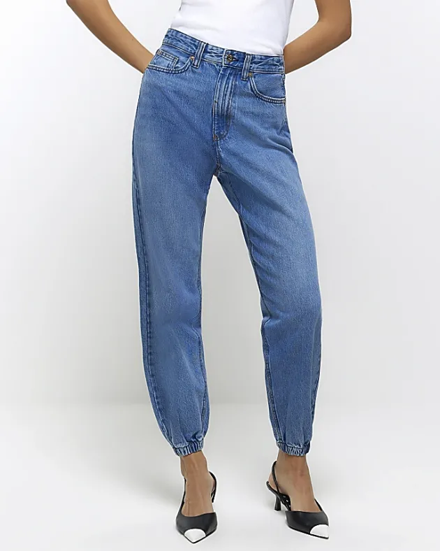 River Island high waisted jogger jeans< Jeans