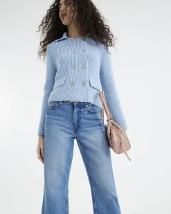 River Island high waisted relaxed straight leg jeans< Jeans