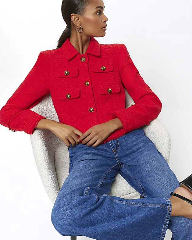 River Island high waisted relaxed straight leg jeans< Jeans