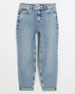 River Island high waisted relaxed boyfriend jeans< Jeans