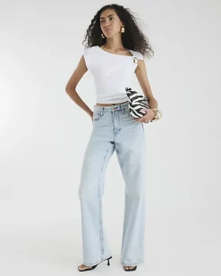 River Island high waisted relaxed straight fit jeans< Jeans