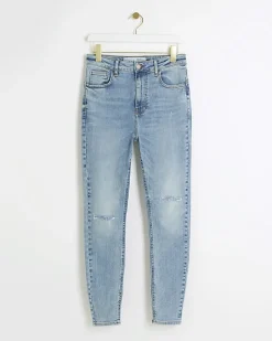 River Island high waisted ripped jeggings< Jeans