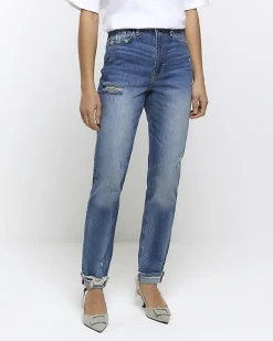 River Island high waisted sculpt mom jeans< Jeans