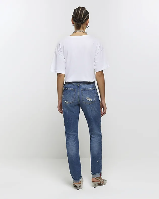 River Island high waisted sculpt mom jeans< Jeans