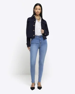 River Island high waisted skinny jeans< Jeans