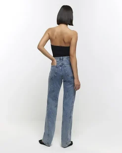 River Island high waisted stove pipe straight jeans< Jeans