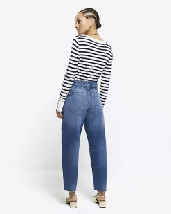 River Island high waisted tapered jeans< Jeans