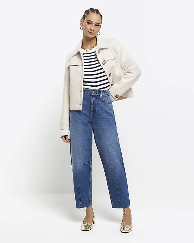 River Island high waisted tapered jeans< Jeans
