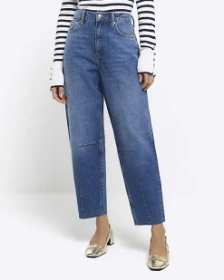 River Island high waisted tapered jeans< Jeans