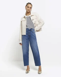 River Island high waisted tapered jeans< Jeans