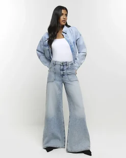 River Island high waisted wide leg jeans< Jeans