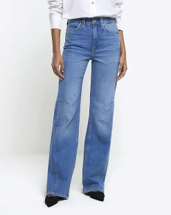 River Island high waisted wide leg jeans< Jeans