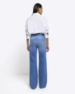 River Island high waisted wide leg jeans< Jeans