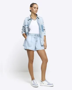 River Island lyocell drawstring shorts< Shorts