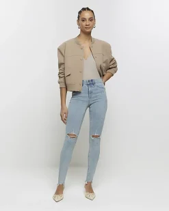 River Island mid rise bum sculpt jeggings< Jeans