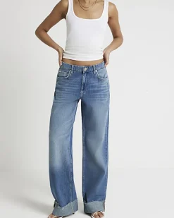 River Island mid rise loose baggy jeans< Jeans