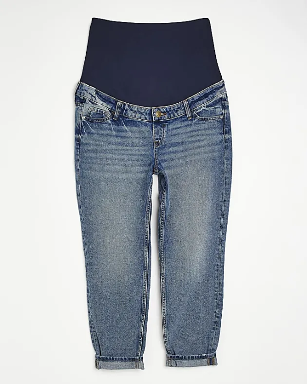 River Island mid rise maternity mom jeans< Maternity