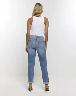 River Island mid rise relaxed straight jeans< Jeans